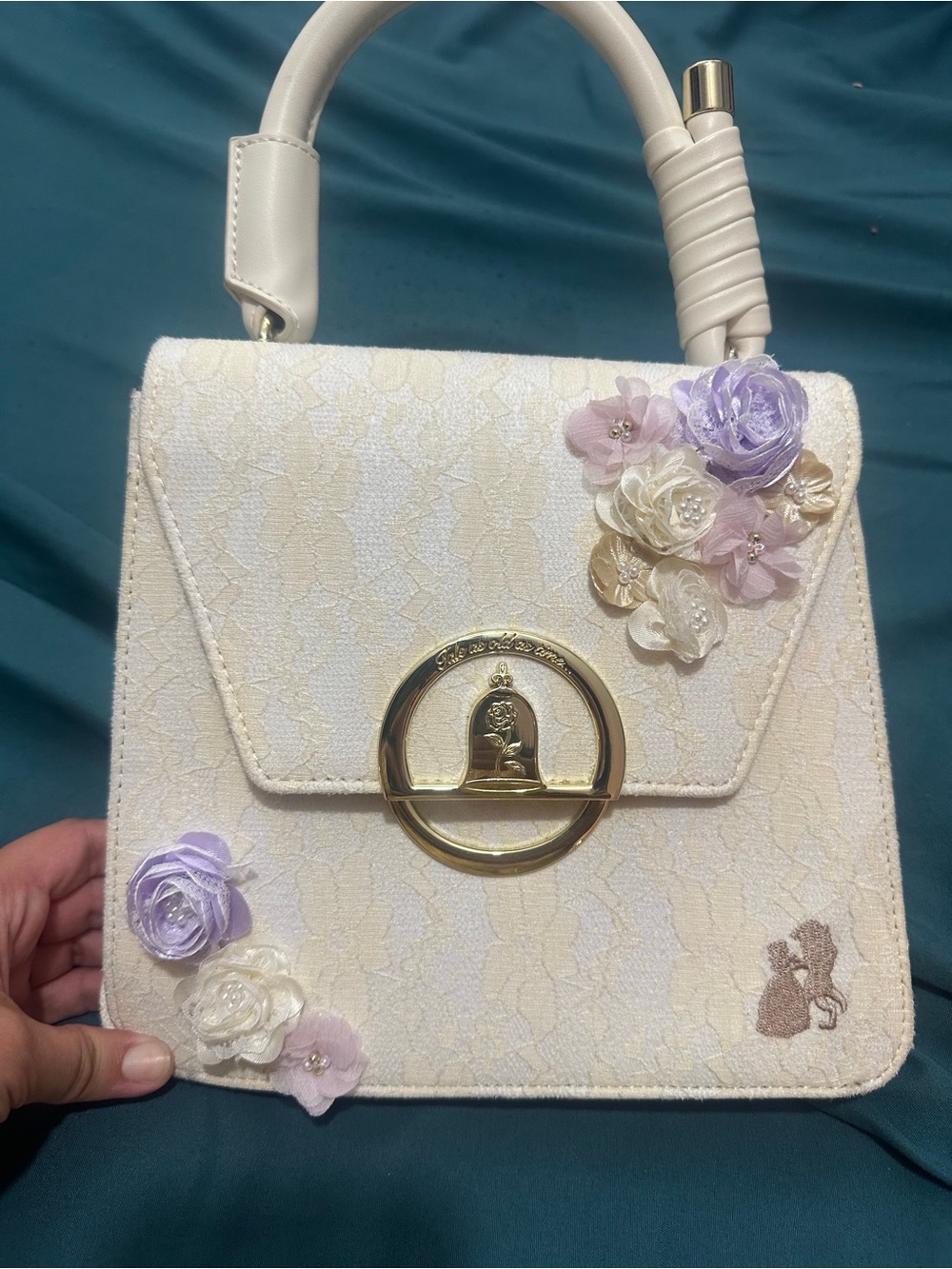 Loungefly Disney Beauty and The Beast Ballroom dance lace handbag